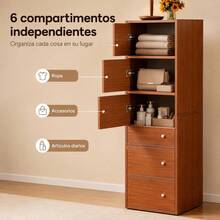 Drawer Storage Cabinet - Brown - View 5