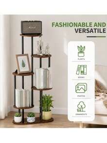 1pc Multi-Tier Minimalist Flower Stand, Suitable For Succulents, Pothos, Living Room, Balcony, Space-Saving Indoor Plant & Display Shelf - Multicolor - View 8
