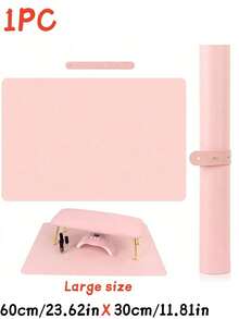 1pc Fiber Leather Nail Art Desk Mat, Colorful Foldable Nail Art Hand Rest Pad, Suitable For Nail Art Armrest Pad, Soft Microfiber Leather Nail Art Mat, Waterproof Stain-Resistant Exquisite Practical Armrest Pad. - Multicolor - View 13