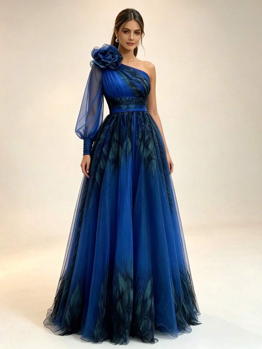 Women Cocktail Dresses - Blue - View 1