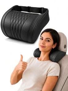 Universal Memory Foam Car Headrest Neck Pillow, Universal Memory Foam Car Headrest Neck Pillow, Car Neck Pillow, Ergonomic Support Car Neck Cushion, Suitable For Long Distance Travel - Regular Model - View 3