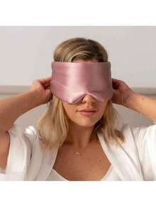 1pc Luxury Unisex Sleep Mask: Comfortable & Breathable, Travel Essential - Solid Color Adjustable, Providing Ultimate Sleep Experience - Multi-color - View 3