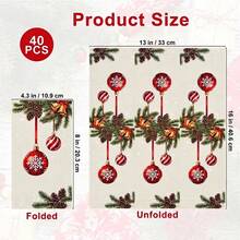 20/40/60PCS Christmas Paper Napkins, Disposable Christmas Guest Towels, Xmas Hand Towels For Bathroom, Christmas Tree Paper Napkins For Holiday Party Table Decor - Christmas - View 18