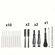 15Pcs Dust Cleaning Brush Set For Mobile Phone Charging Ports, Universal For Cleaning Keyholes, Suitable For Port Covers, Keyboards, Portable Cleaning Maintenance Tools For Phones & Electronic Gadgets - View 3