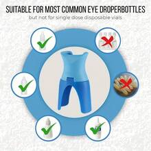 Easy-Grip Portable Eye Drop Aid, Reusable, Compatible With Most Standard Eye Drop Bottles, Suitable For Elderly And Children, Easy Self-Application Without Hand Tremors, Prevents Medication Waste And Eye Contact Infection, Compact Space-Saving Design, Portable For Home, Office, Travel, Daily Eye Care Essential, All-Age Eye Drop Aid Bracket - View 7