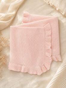 1pc Personalized Name Embroidered Knitted Throw Blanket, Customized Letter Knitted Blanket, 6 Colors Available, Bedroom And Sofa Home Decor, Exquisite Holiday Gift For Family - Multicolor - View 15