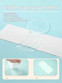 3/6/12pcs/Pack, Intimate Waterproof Patches, Swimming Protection Patches, Waterproof & Stain-Resistant, Lightweight & Seamless, Extra Long & Wide, Sterile Swimming Patches, Full Coverage, Leak-Proof During Intense Exercise, Specifically For Intimate Areas, Infection Prevention - Waterproof Intimate Area - View 3
