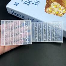 1PC 3D Flower Silicone Nail Art Mold, DIY Nail Carving Mould For Making Floral Nail Charms, Manicure Decoration Tool - Multicolor - View 1
