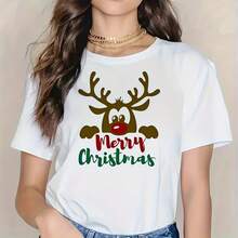 1/2/3pcs Christmas Reindeer Heat Transfer Stickers - Iron-On Patches Suitable For T-Shirts, Pillows, Backpacks And More - Multi-Color Washable Plastic Stickers - Multicolor - View 3