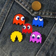 Cartoon Pixel Bean Metal Badge Cute Brooch Pin Accessory - Multicolor - View 2