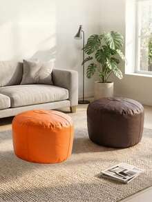 Set 2/1 buah Sarung Bean Bag Penyimpanan Ganda, Bentuk Oval , Kain Lembut, Nyaman, dan Tahan Lama, Solusi Penyimpanan Rumah, Kamar Tidur, Ruang Tamu, Lemari, Sarung Praktis, Tidak Termasuk Isian - View 3