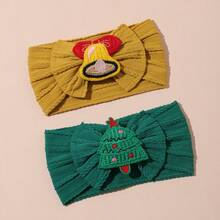 Christmas Multi-Color Baby Headband, Holiday Element Design, Soft And Elastic, Breathable, Perfect For Holiday Parties, Celebrations, Gifts And Photo Shoots - Multicolor - View 16