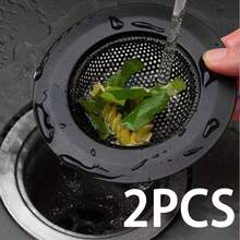 1/2pcs Kitchen Sink Drain Filter Strainer, Universal Anti-Clogging Sink Filter Basket, Kitchen Hardware Tool, Kitchen Small Accessory, Filtration Mesh, Thanksgiving Camping RV Home Indoor Sink Accessory - Model B - View 14