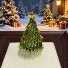 Christmas Tree Miniature Glass Sculpture, Handcrafted Blown Glass Art, Collectibles And Christmas Gifts Creative - Multicolor - View 8
