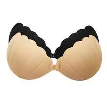 Half-Cup Silicone Invisible Self-Adhesive Bra, Suitable For Strapless Dresses And Wedding Gowns, With Lifting Effect, Breathable And Invisible, Suitable For Summer - Multicolor - View 2