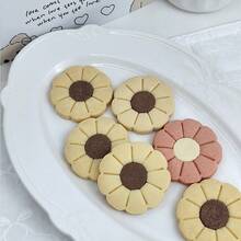 3Pcs Sunflower Cookie Cutter Set, Floral Embossing Baking Molds, DIY Assemble Flower Cookie Stamp For Afternoon Tea & Handmade Dessert - View 6