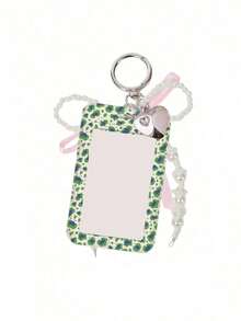 Exquisite Polka Dot ID Card Holder With Leopard Print Elements, Hanging Card Sleeve With Heart And Bow Pendant, Keychain, Delicate Girl Accessory, Work Badge Protector; No RFID Function, With Detachable Key Ring And Detachable Lanyard/Pendant - With ID Window And Card Slot, Suitable For ID Card, Student Card, Meal Card, Work Pass And Metro Access Card, Back To School Essential, Ideal Gift For Girls - Multicolor - View 15