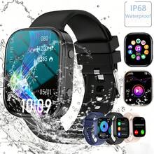 IP68 Water Proof High-Quality Women'S Smart Watch, Ultra-High-Definition Display, Pink Strap, USB Charging, Sports Mode Activity Tracker, Answer/Call Function, Message, Supports Multiple Languages, Men Smartwatch Holidays/Birthdays Gift 2026 NEW - View 3