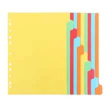 Eagle 3 Ring Binder Dividers With Tabs, 10pcs, Write On Paper Material Index Divider, A4 Size, 11-Hole Punch For 2/3/4/11 Ring Binders, Multicolors, For Office Home - Multicolor - View 11