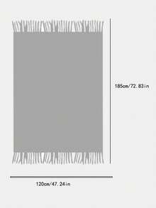 1pc Knitted Blanket Sofa Cover Throw Bed Blanket For Office Nap, Summer Shawl, Lunch Nap Blanket - White - View 6
