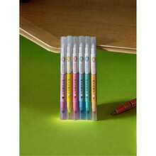 6pcs/Set Erasable Fluorescent Markers, Colorful Doodle Markers, Suitable For Students Note-Taking & Highlighting, Suitable For Note-Taking, Students And Office Workers, Back To School Gift - Multicolor - View 8