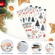 20/40/60PCS Christmas Paper Napkins, Disposable Christmas Guest Towels, Xmas Hand Towels For Bathroom, Christmas Tree Paper Napkins For Holiday Party Table Decor - Christmas - View 4