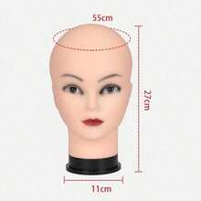 Adjustable Tripod Wig Stand C, Hairstyle Design & Wig Making Training Head, Without T-Shaped Large Pins Wig Cap, Clips And Accessories, Wig Accessories - View 4