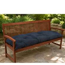 100x50 Cm Luxury Bench Cushion – Extra Soft, Comfortable Padded Seat For Benches" - Navy Blue - View 3
