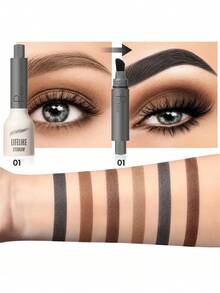Pudaier 2 Packs Eyebrow Tint Gel - Large Capacity, Precision Applicator For Long-Lasting Color, Natural Brow Shape, Waterproof And Sweatproof, Easy To Use - Must-Have Makeup Tool & Perfect Gift For Women - 02+03 - View 2