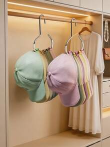 1/2/4pcs Upgraded Hat Hook Rack, Suitable For Dorm Wardrobe, Can Hang Baseball Caps, Flat Caps, Etc., Multi-Functional Hat Display Rack, Simple And Fashionable, Towel Rack, Room Decor, Clothes Hanger, Storage Rack, Organization, Wall Key Hook, Adhesive Hook, Bedroom Decor, Kitchen Accessories, Bathroom Decor Accessories, Bathroom Accessories, Bathroom Storage, Back To School, Autumn Home Decor - Multicolor - View 4