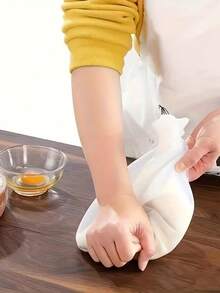 1pc Silicone Dough Kneading Bag, Reusable - Premium Silicone Dough Kneading Bag, Multi-Functional Dough Kneading Bag, Suitable For Bread, Pastries And Pizza, Easy To Clean And Store Cooking Tool Bag, Essential Kitchen Gadget - White Large - View 8