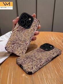 WeiMi 1pc Sexy Crocodile Snake Leopard Print Vertical Stripe Classic Anti-Fall Soft Leather Phone Case Compatible With Apple And - Multicolor - View 3