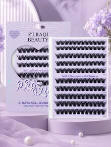120pcs Self Adhesive Lashes+Fake Lashes Tweezers Segmented Ultra Soft, Naturally Curled, Slender, Grafted Eyelashes For Enlarged Eyes, Portable For Daily Commuting, Lightweight And Non Irritating To The Eyes Glue Free Eyelash - View 8