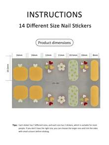 Christmas Gradient Color DIY Self-Adhesive Nail Art Stickers Decoration Strips, Suitable For Home, Workplace, Outdoor Travel, Gift Giving And Nail Salon - Multicolor - View 4