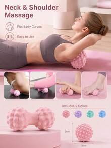 7cm TPE Massage Rope, Suitable For Muscle Relaxation, Fitness And Yoga Practice - Multicolor - View 3