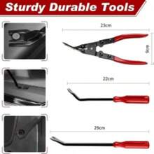 238-Piece Car Trim Removal Tool Kit Essential Set With Plastic Trim Remover, Pry Bars - A - View 8