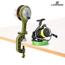 LEOFISHING Dual-Purpose Fishing Line Winder Spooler Machine Dual Use Table & Rod Clamp Fishing Reel Spooling Tool For Spinning Baitcasting Reels - Olive Green - View 13