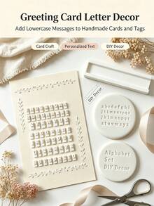 26pcs A-Z Clay Stamp Set, Includes 26 Uppercase Letters, 26 Lowercase Letters, 10 Numbers, Suitable For DIY Handicrafts, Clay Art Letter Creation, Scrapbooking, Greeting Card Making - Multicolor - View 11