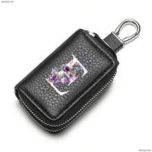 White Flowerdouble-Layerkeybagwithincreased Capacity,Men's PUconvenientkeystorage Bag,Keychain,Suitableforkeystorageandorganization,An Interestinggift - Multicolor - View 37