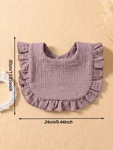 4PCS/8PCS Girls Autumn Cute Candy Color Baby Bibs, Soft Skin-Friendly Princess Baby Drool Bib Set, Suitable For Daily All-Season Use - Multicolor - View 2