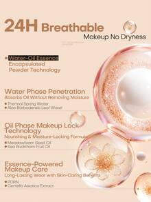 MISTINE Glow-In-The-Dark Loose Powder, Long-Lasting Oil Control, Moisturizing, Brightening, Setting Powder, 24h Essence Wear - 01 - View 9