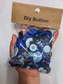 0.9-3.5CM Random Assorted Colorful Resin Buttons, DIY Handmade Decorative Buttons Clothing Material Accessories - Multicolor - View 2