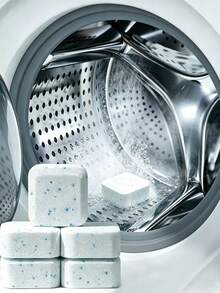 20/12/2PCS Washing Machine Deep Cleaning Tablets, Powerful Stain And Odor Removal, Drum Care, Automatic Washing Machine Cleaning Tablets, Deep Cleaning Formula, Suitable For Top-Loading And Front-Loading Washing Machines, Removes Odors, Hard Water Stains, Limescale, New And Old Models Randomly Shipped - Shape - View 11