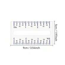 1pc 3 Inch Acrylic Straight Ruler, Precision Scale Sewing Ruler, 3.54 Inch Hollow Positioning Ruler, Handmade Clothing Quilting Trimming Measurement Tool - Multicolor - View 7