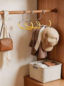1/2/4pcs Upgraded Hat Hook Rack, Suitable For Dorm Wardrobe, Can Hang Baseball Caps, Flat Caps, Etc., Multi-Functional Hat Display Rack, Simple And Fashionable, Towel Rack, Room Decor, Clothes Hanger, Storage Rack, Organization, Wall Key Hook, Adhesive Hook, Bedroom Decor, Kitchen Accessories, Bathroom Decor Accessories, Bathroom Accessories, Bathroom Storage, Back To School, Autumn Home Decor - Multicolor - View 3