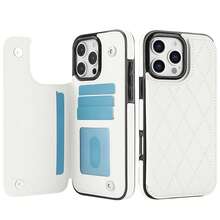 WEFOR Wallet Phone Case For Galaxy S26 S25 S24 S23 S22 Ultra Plus S25EDGE 24 FE, Multi-Card Slot Design, Magnetic Clasp, Built-In Stand, Shockproof Protection Cover, Compatible With IPhone 17 AIR 16e 16 15 14 13 12 11 Pro Max XR XS MAX, Magnetic Design, RFID Anti-Theft Card Slot, Magnetic Phone Protective Case, Shockproof, Unisex - White - View 63