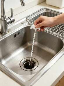 Drain Pipe Clog Cleaning Tool, 20cm Plastic Drain Pipe Unclogging Hook, Suitable For Bathroom, Kitchen, Shower Drain Pipe Unclogging And Cleaning - Multicolor - View 4