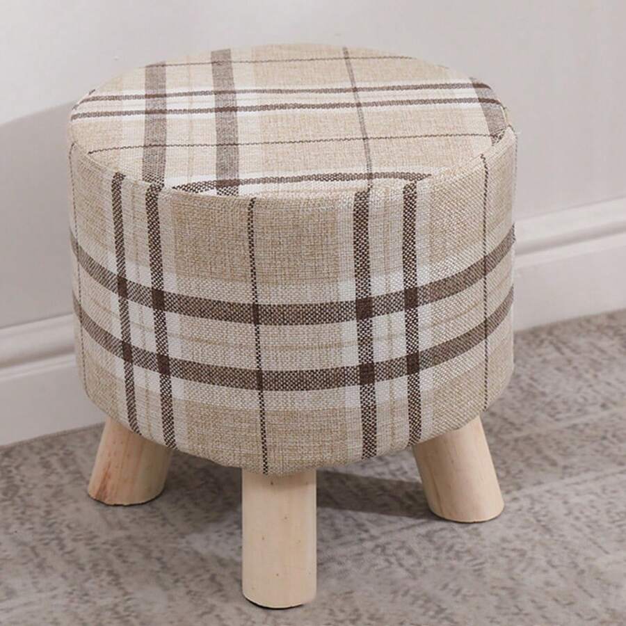 Small Wooden Footstool Footrest Pouffe Foot Stool Padded Ottoman Seat Bench B - UK-l277604 - View 1