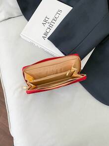 Ladies' Long Folding Wallet, Multi-Slot Card Bag, European And American Retro Fashion Multi-Functional Large-Capacity Spliced Hand-Held Bag Wallet - Multicolor - View 8