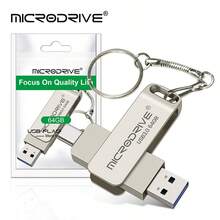 Microdrive 2合1 USB 3.0 Type-C 隨身碟 360°可旋轉 OTG 隨身碟 金屬雙介面記憶卡 外接儲存 U盤 適用於 Type-C 手機、筆電、PC - 查看 2